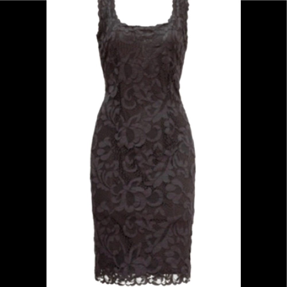 🔥🔥Natori black lace scoop neck dress. Worn once